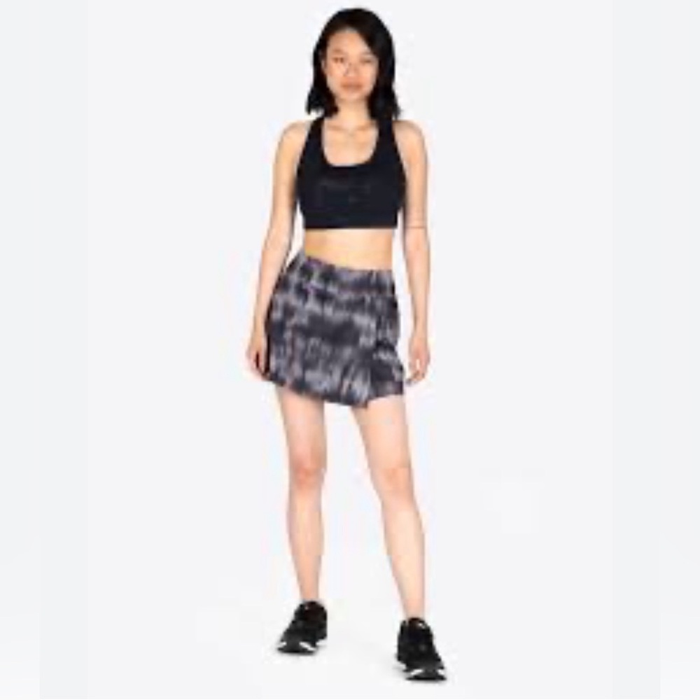 Marika Black and Gray Skater Skirt